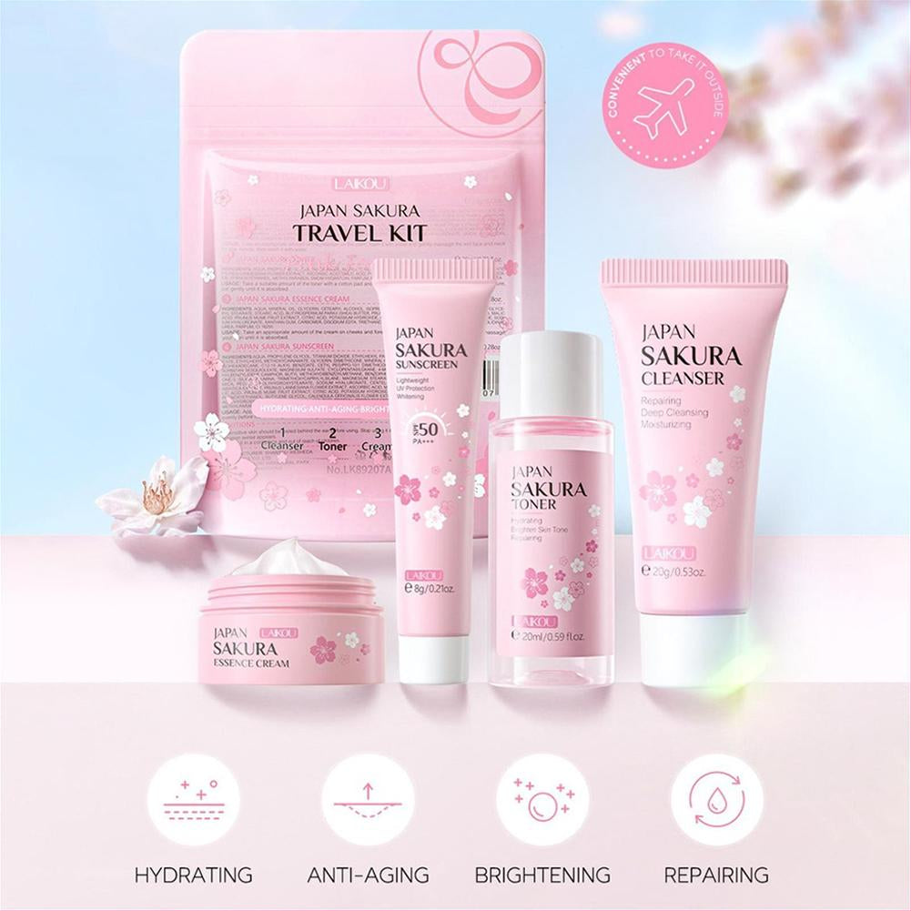 5x Vitamin C Skin Care Product Set Deep Hydration Moisturizing Nourish Fade Fine Lines Anti-aging Smooth Korean Skincare