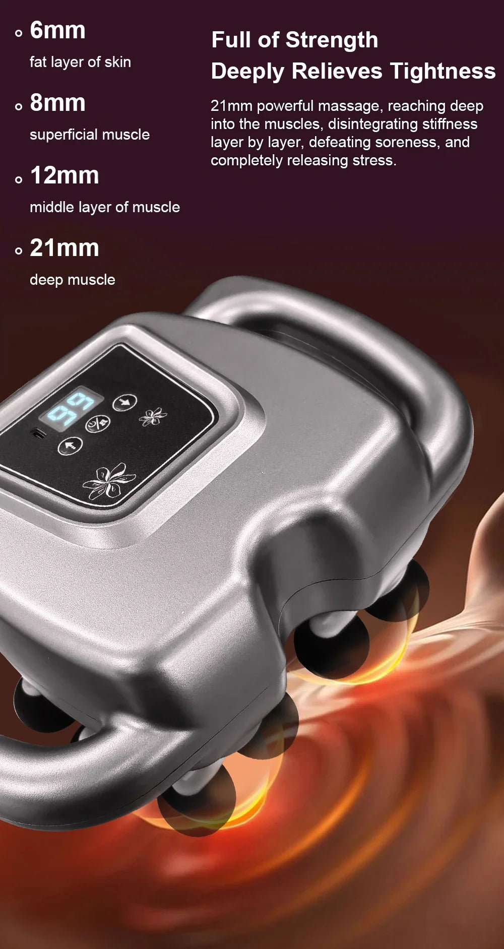 Fascia Gun Muscle Massager Gun High Frequency Back Body Waist Massage Machine Professional Electric Shoulder Legs Waist Massager