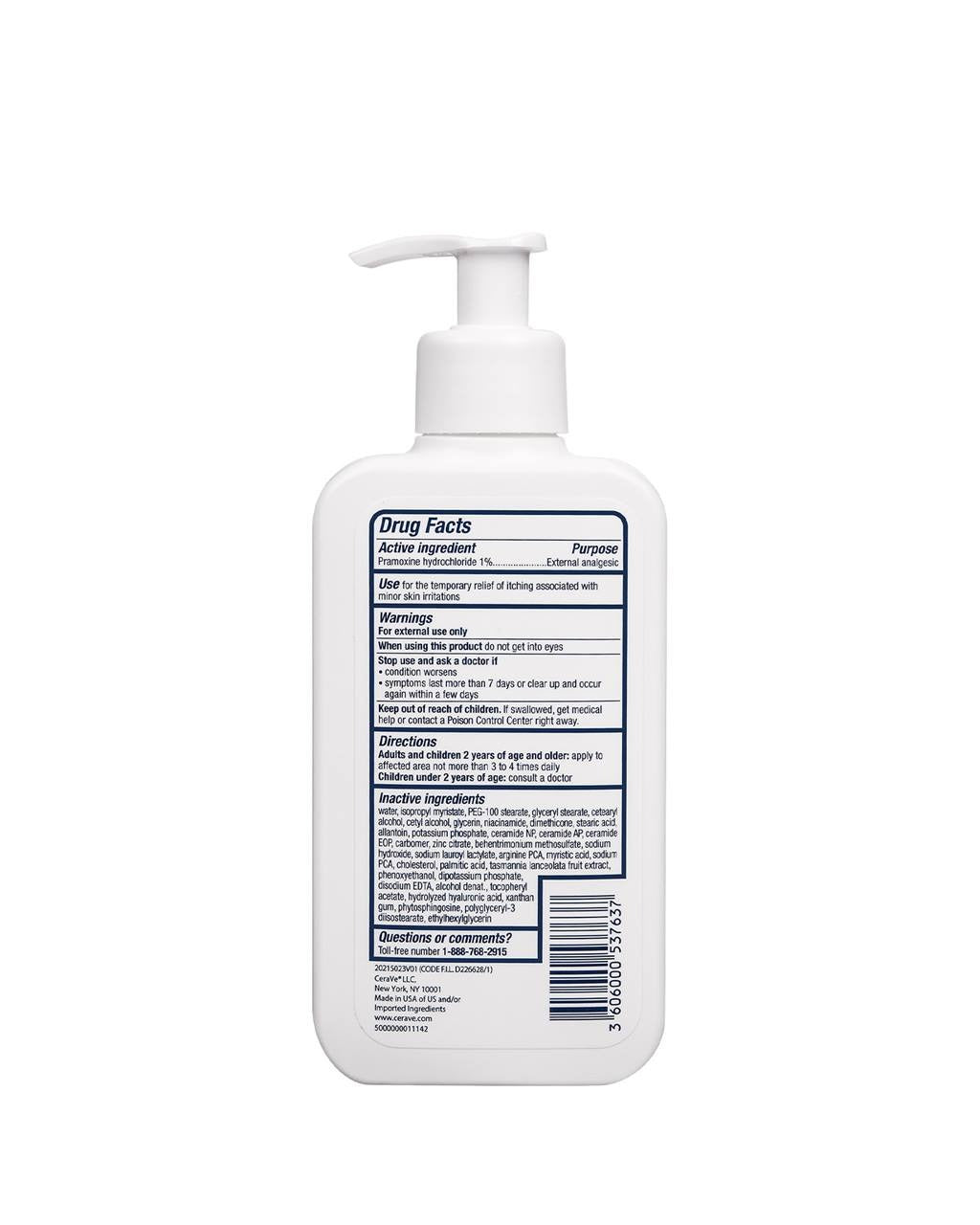 CeraVe Itch Relief Moisturizing Lotion | Fast-Acting Relief for Dry, Itchy Skin | With Ceramides, Niacinamide & Hyaluronic Acid