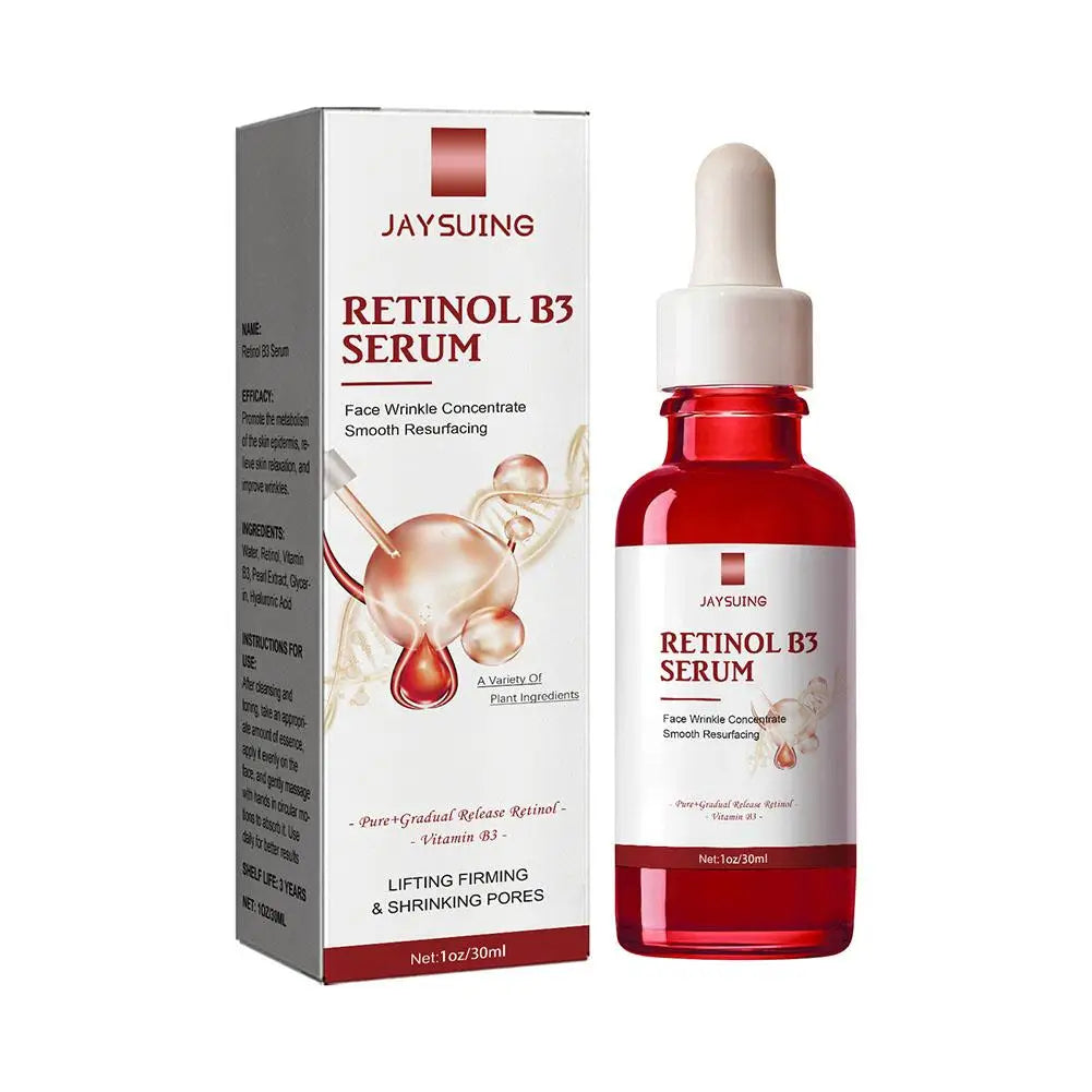 Retinol B3 Wrinkle Remover Face Serum Instant Firming Lifting Anti-Aging Liquid Fade Fine Lines Whitening Skin Care Product