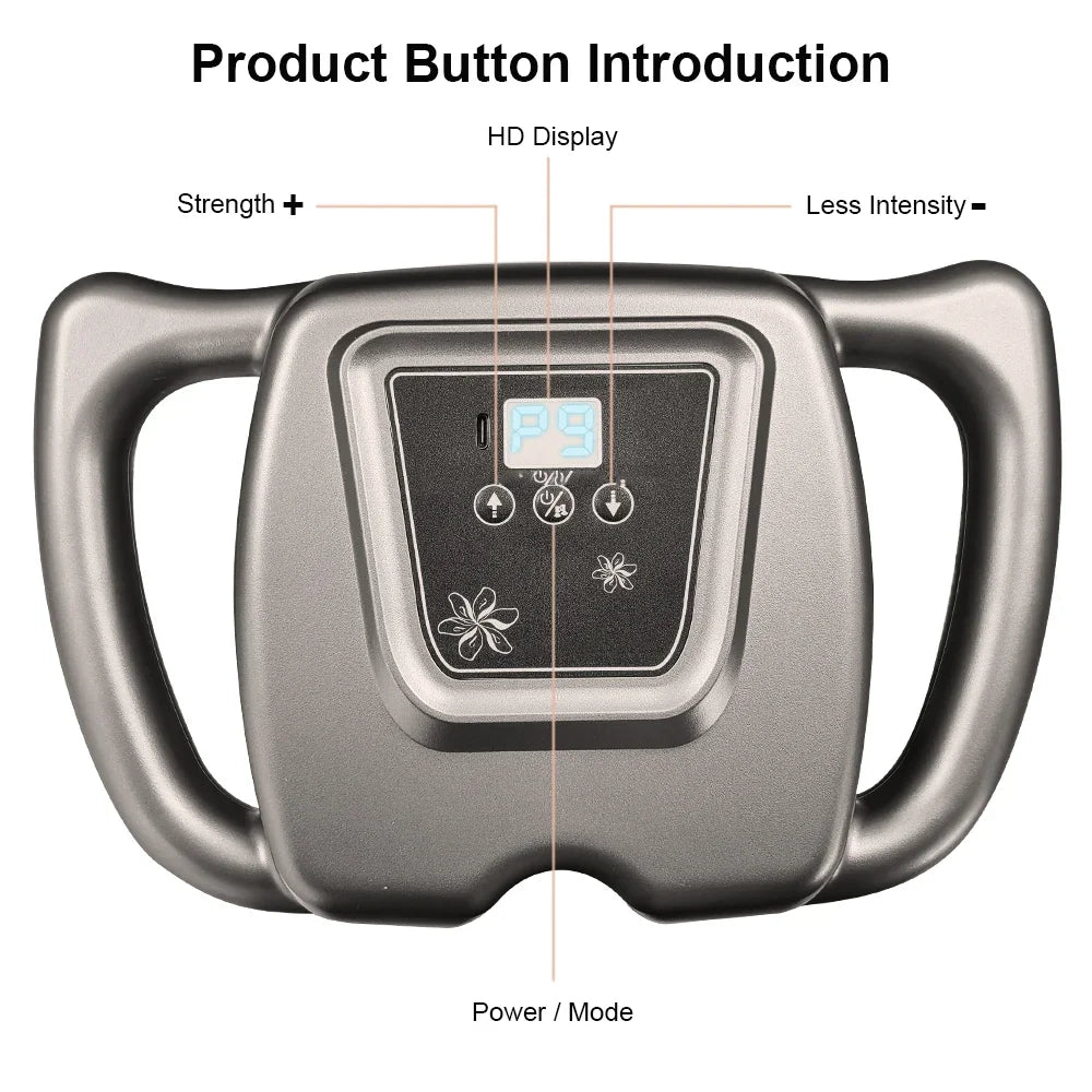 Fascia Gun Muscle Massager Gun High Frequency Back Body Waist Massage Machine Professional Electric Shoulder Legs Waist Massager