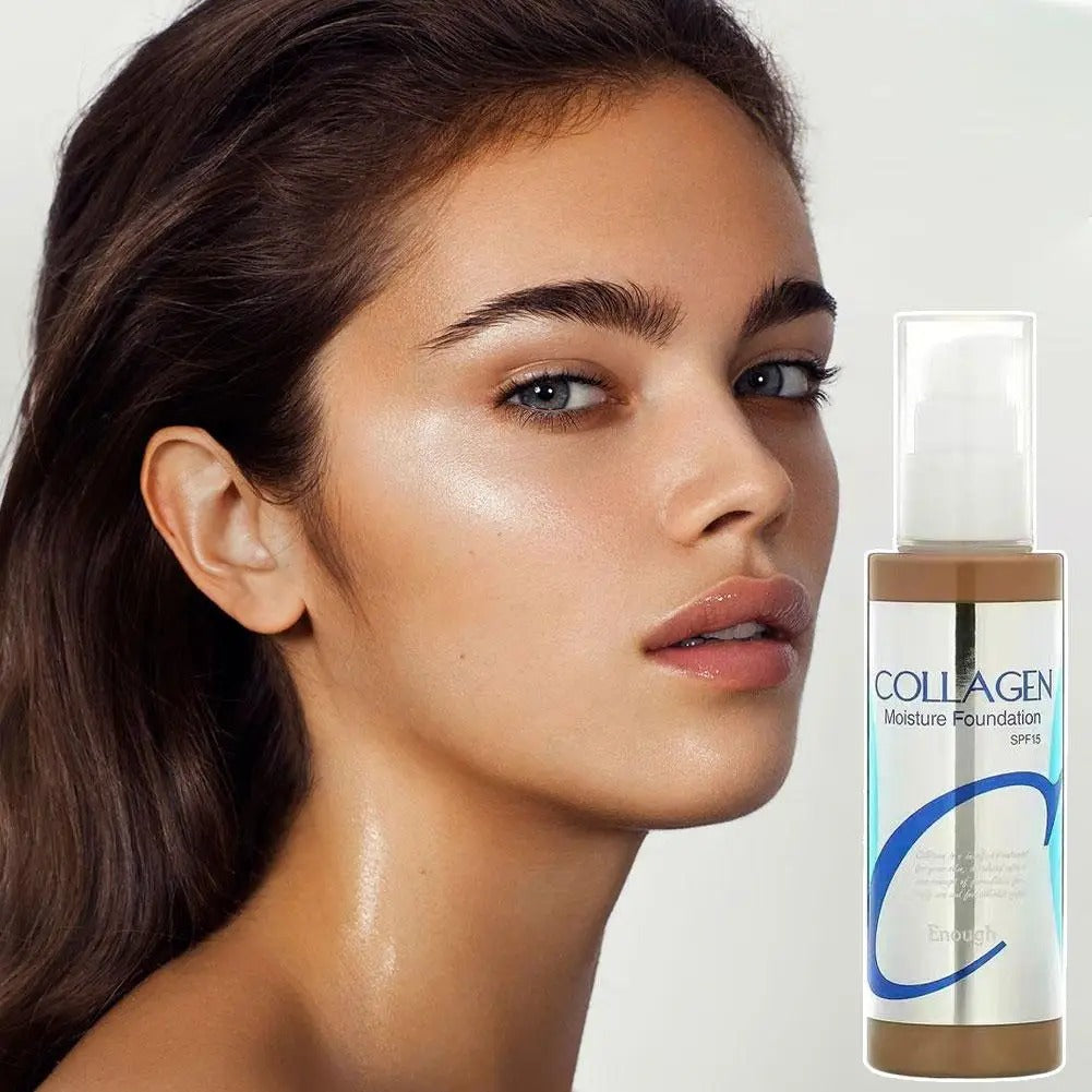 Collagen Liquid Foundation Long-lasting Moisturizing Non-cakey Nourishes The Skin Enhancing Elasticity Radiance Cosmetics