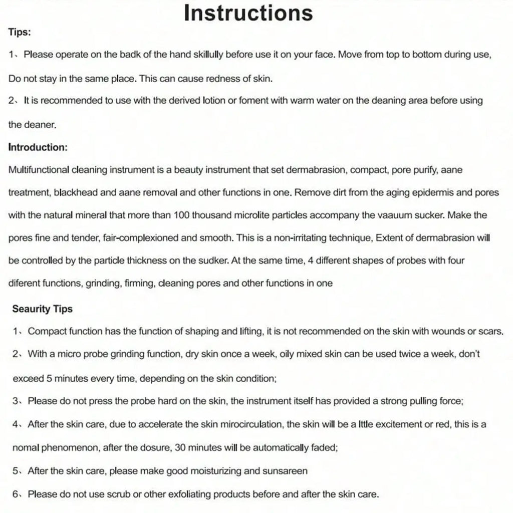 Electric Facial Skin Care Pore Removal Cleanser Vacuum Acne Removal For Deep Facial Pores 5 Suction Power Blackhead Remover Pore
