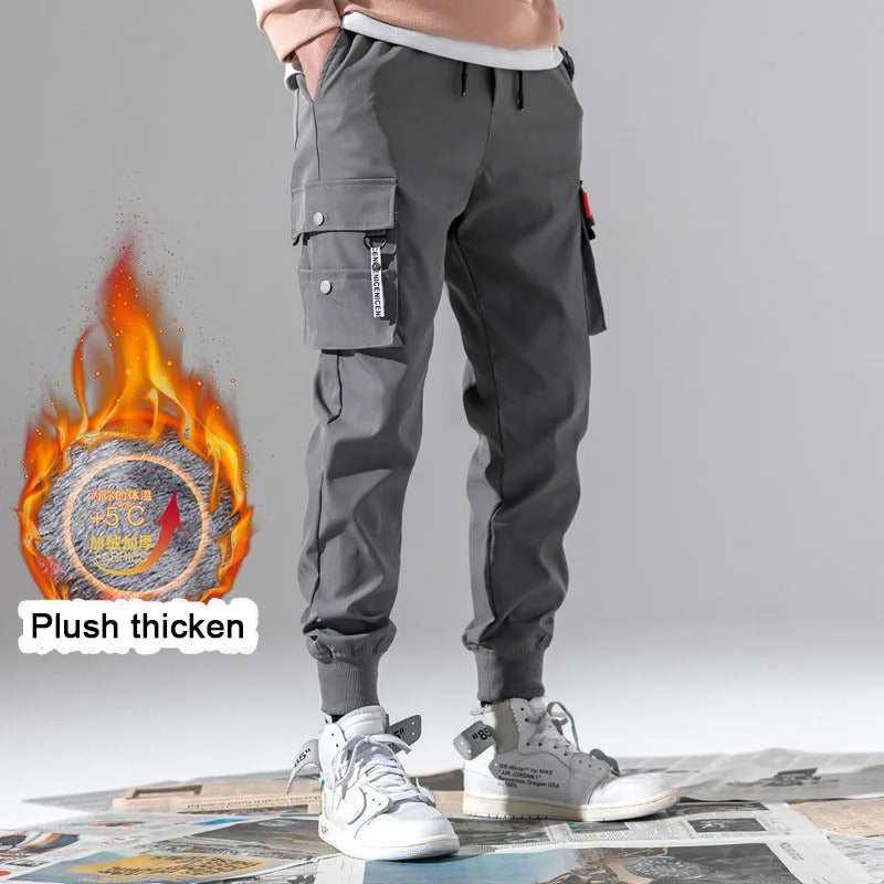 Streetwear Men's Multi Pockets Cargo Harem Pants Hip Hop Casual Male Track Pants Joggers Trousers Fashion Harajuku Men Pants
