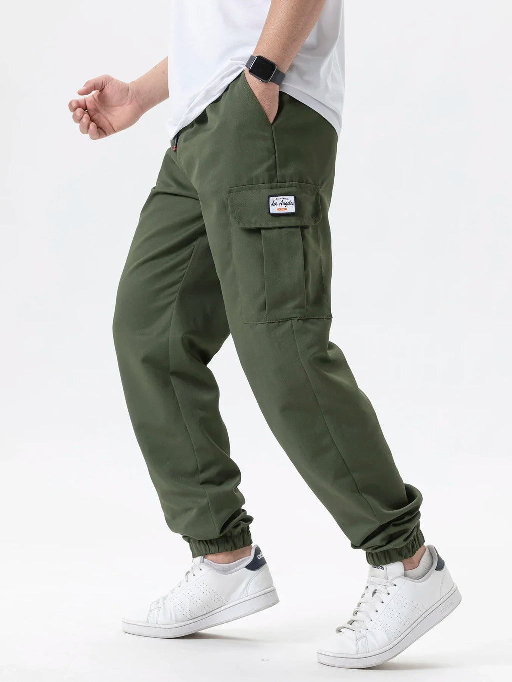 Men's Casual Cargo Sweatpants Spring/Autumn S-2XL Waist Drawstring Joggers Hiking Tactical Pants for Men with Pockets
